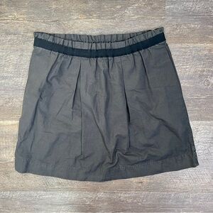 J. Crew black pleated A line skirt size 8 B48